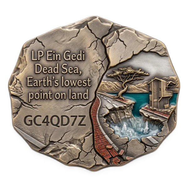 LP Ein Gedi Dead Sea, Earth's lowest point on land
